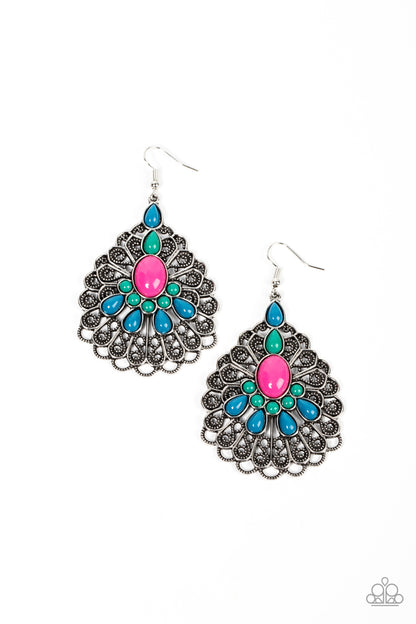 Peacock Prance - multi - Paparazzi earrings