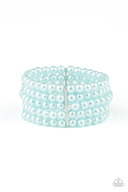 Pearl Bliss - blue - Paparazzi bracelet