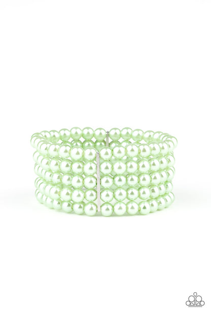 Pearl Bliss - green - Paparazzi bracelet