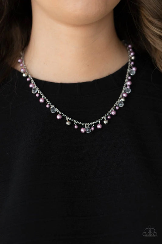 Pearl Essence - purple - Paparazzi necklace