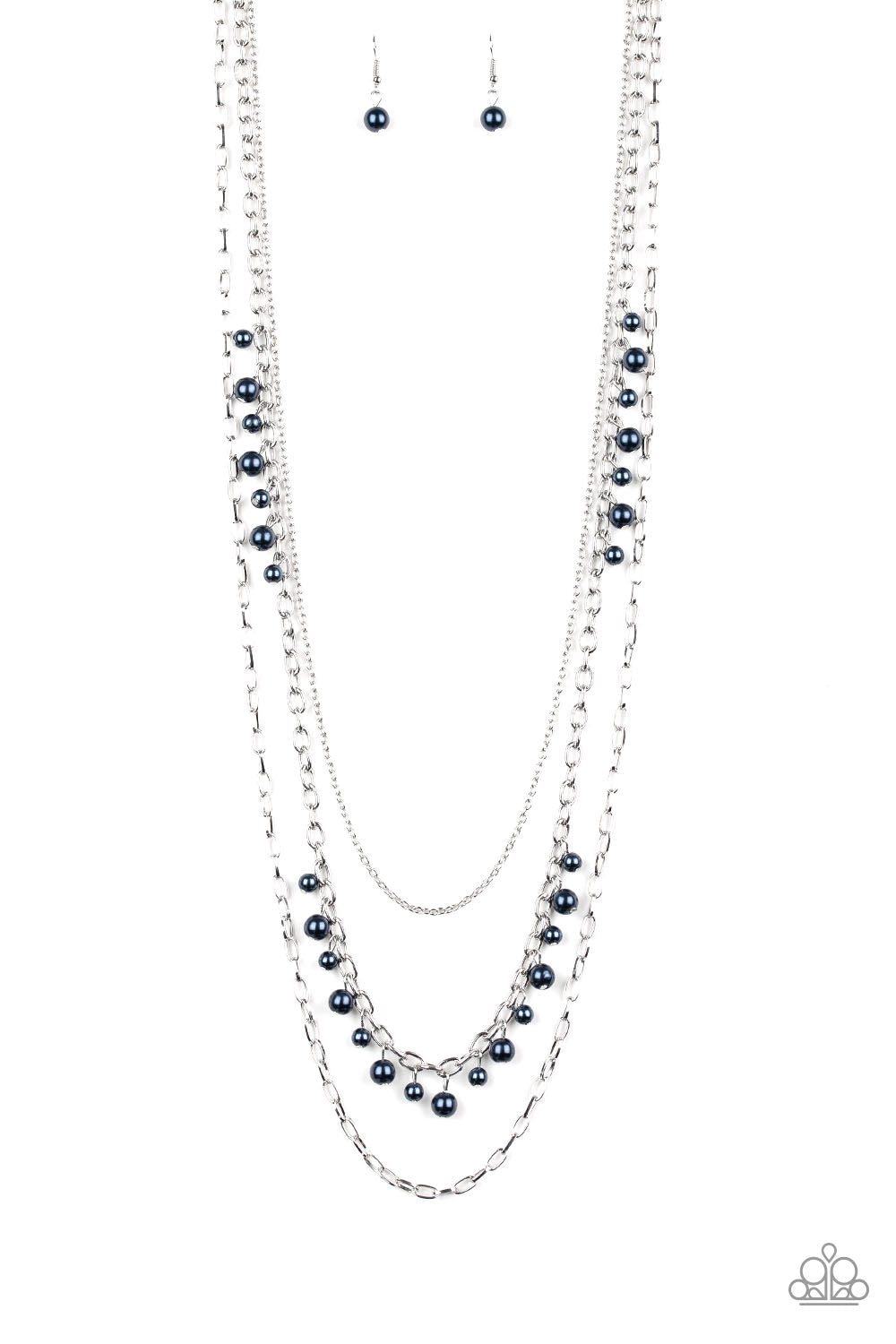 Pearl Pageant - blue - Paparazzi necklace