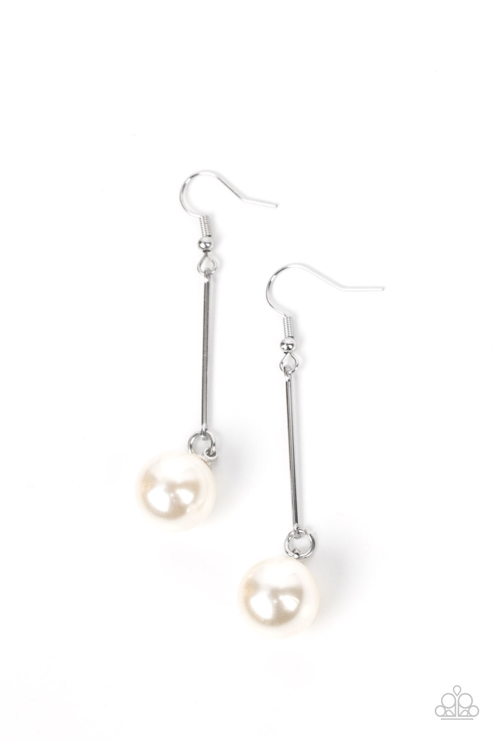 Pearl Redux - white - Paparazzi earrings