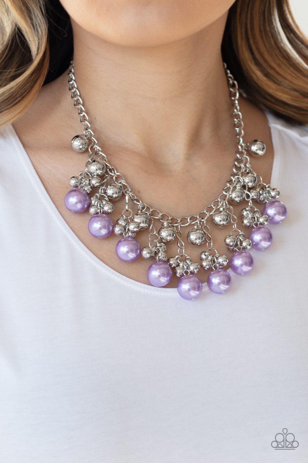 Pearl Appraisal-purple-Paparazzi necklace