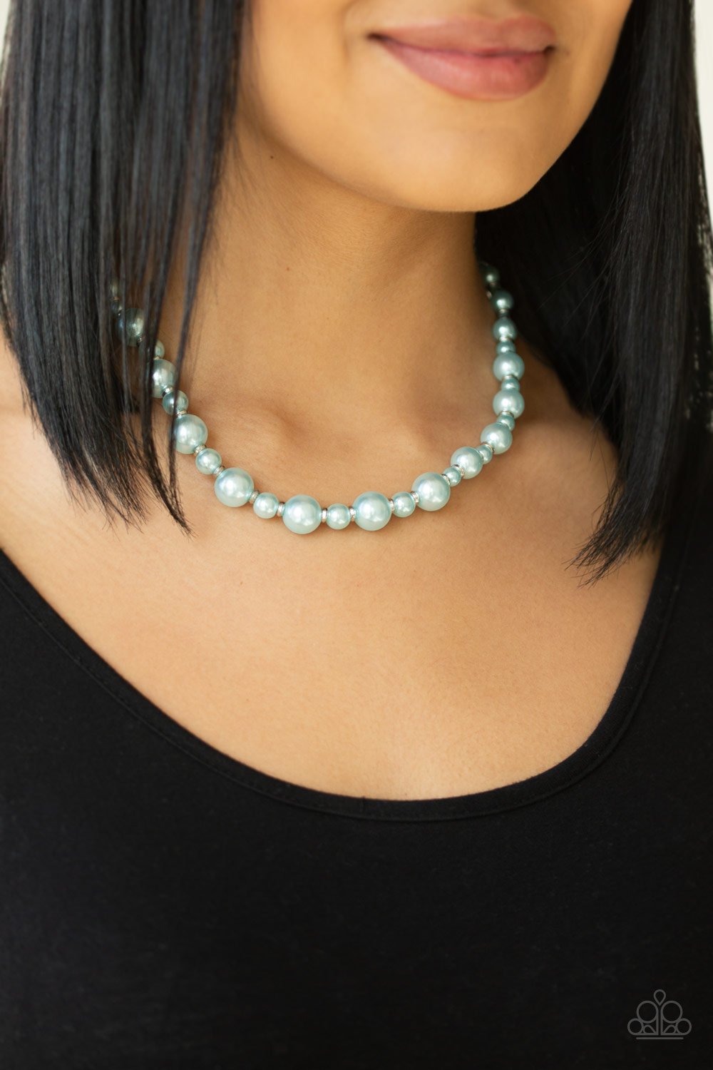Pearl Heirloom-blue-Paparazzi necklace