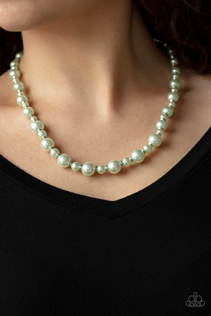 Pearl Heirloom-green-Paparazzi necklace