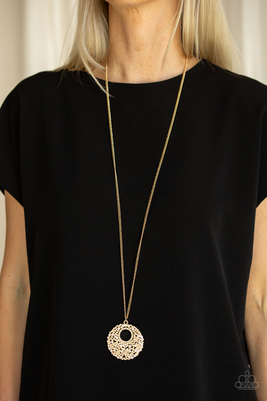 Pearl Panache-gold-Paparazzi necklace