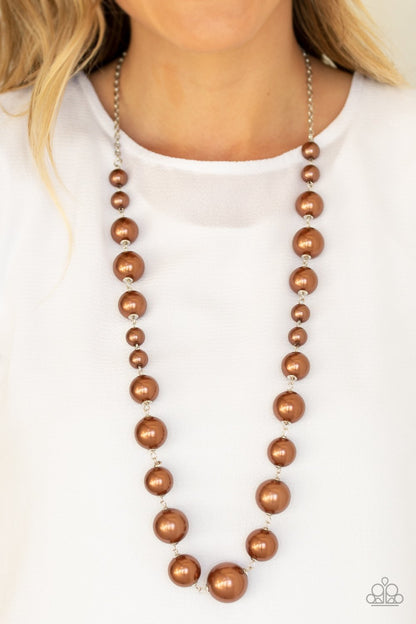 Pearl Prodigy-brown-Paparazzi necklace