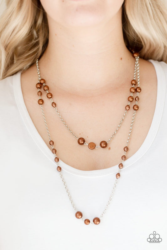 Pearl Promenade - brown - Paparazzi necklace