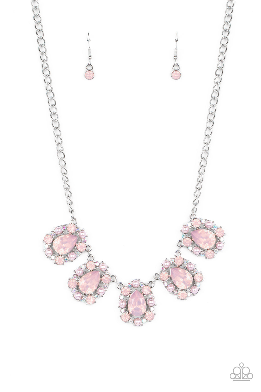 Pearly Pond - pink - Paparazzi necklace – JewelryBlingThing