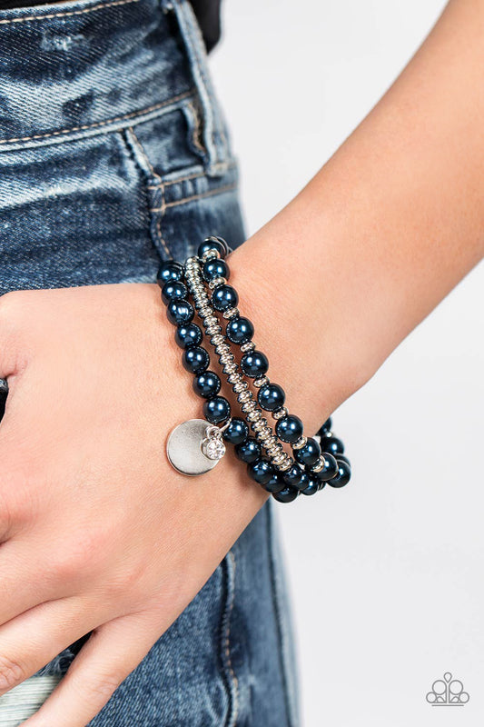 Pearly Professional - blue - Paparazzi bracelet
