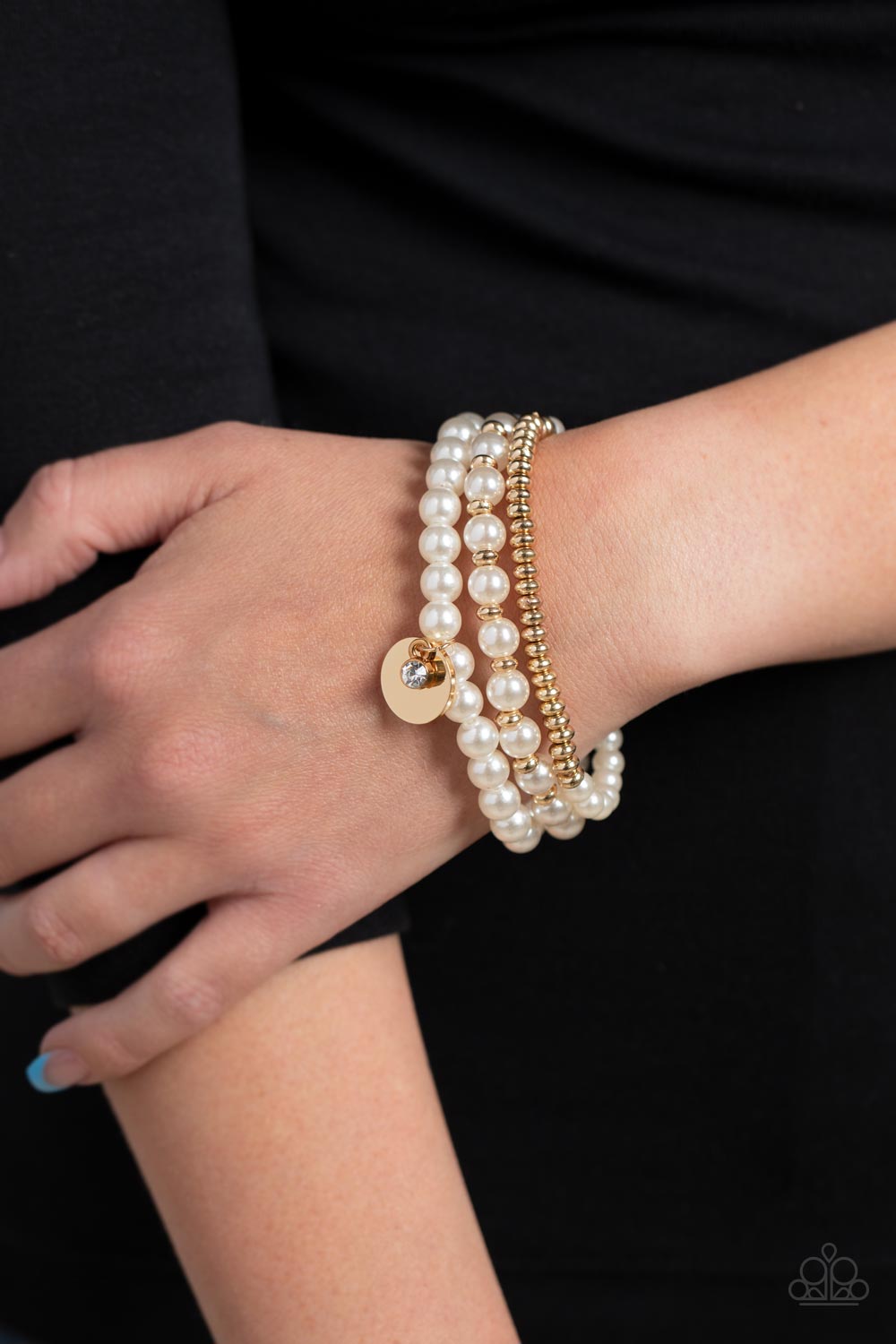 Pearly Professional - gold - Paparazzi bracelet