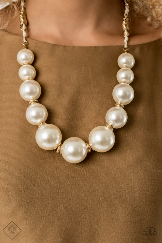 Pearly Prosperity - gold - Paparazzi necklace