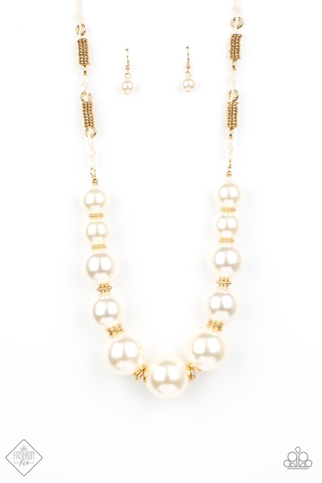 Pearly Prosperity - gold - Paparazzi necklace