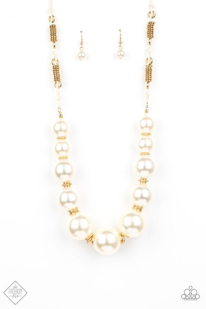 Pearly Prosperity - gold - Paparazzi necklace
