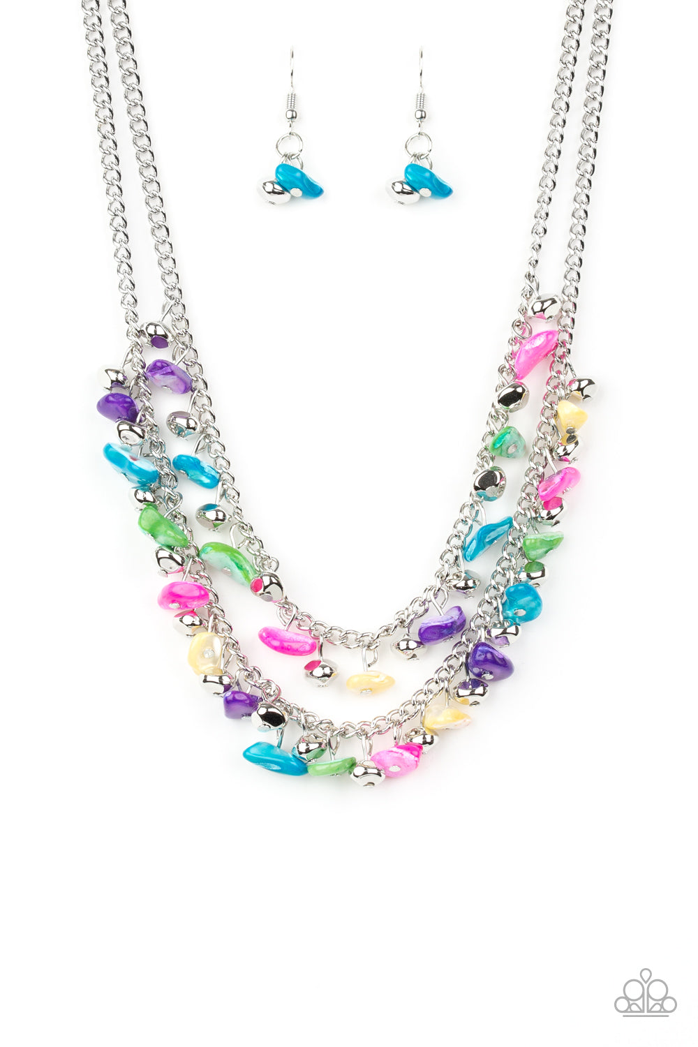 Pebble Pioneer - multi - Paparazzi necklace