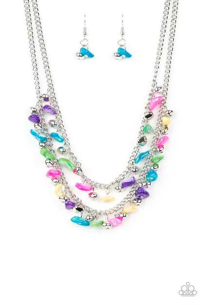 Pebble Pioneer - multi - Paparazzi necklace