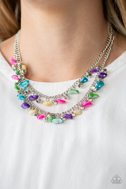 Pebble Pioneer-multi-Paparazzi necklace