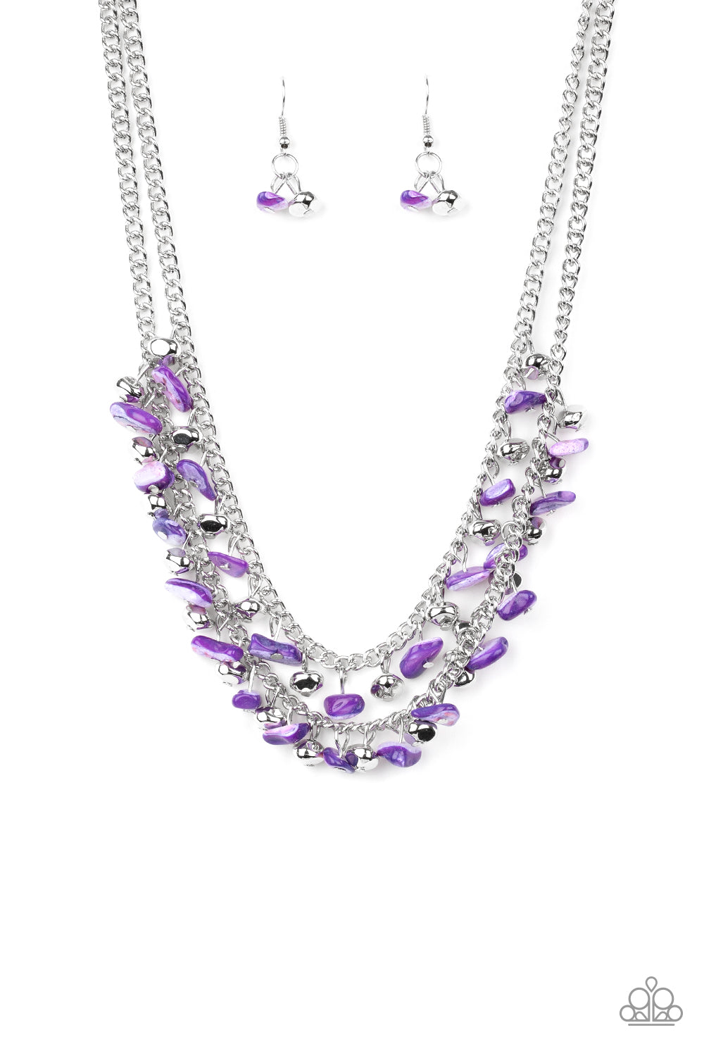 Pebble Pioneer - purple - Paparazzi necklace