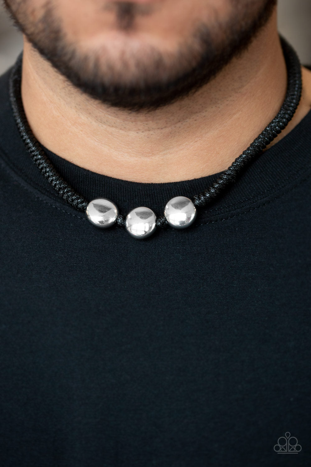 Pedal to the Metal - black - Paparazzi mens necklace