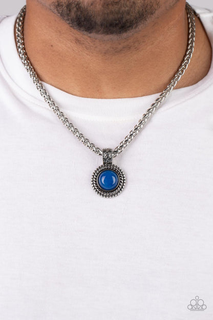 Pendant Dreams - blue - Paparazzi MENS necklace