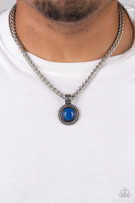 Pendant Dreams - blue - Paparazzi MENS necklace