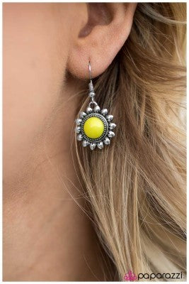 Pep Rally - Yellow - Paparazzi earrings