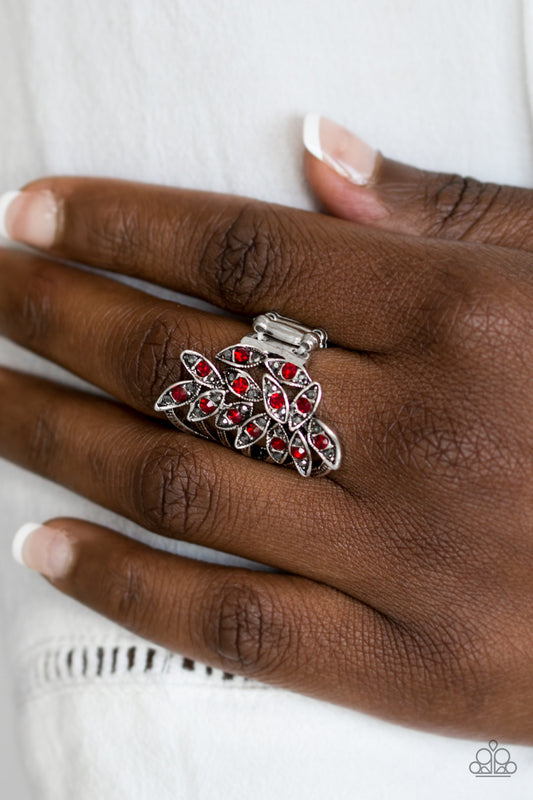 Perennial Paradise - red - Paparazzi ring