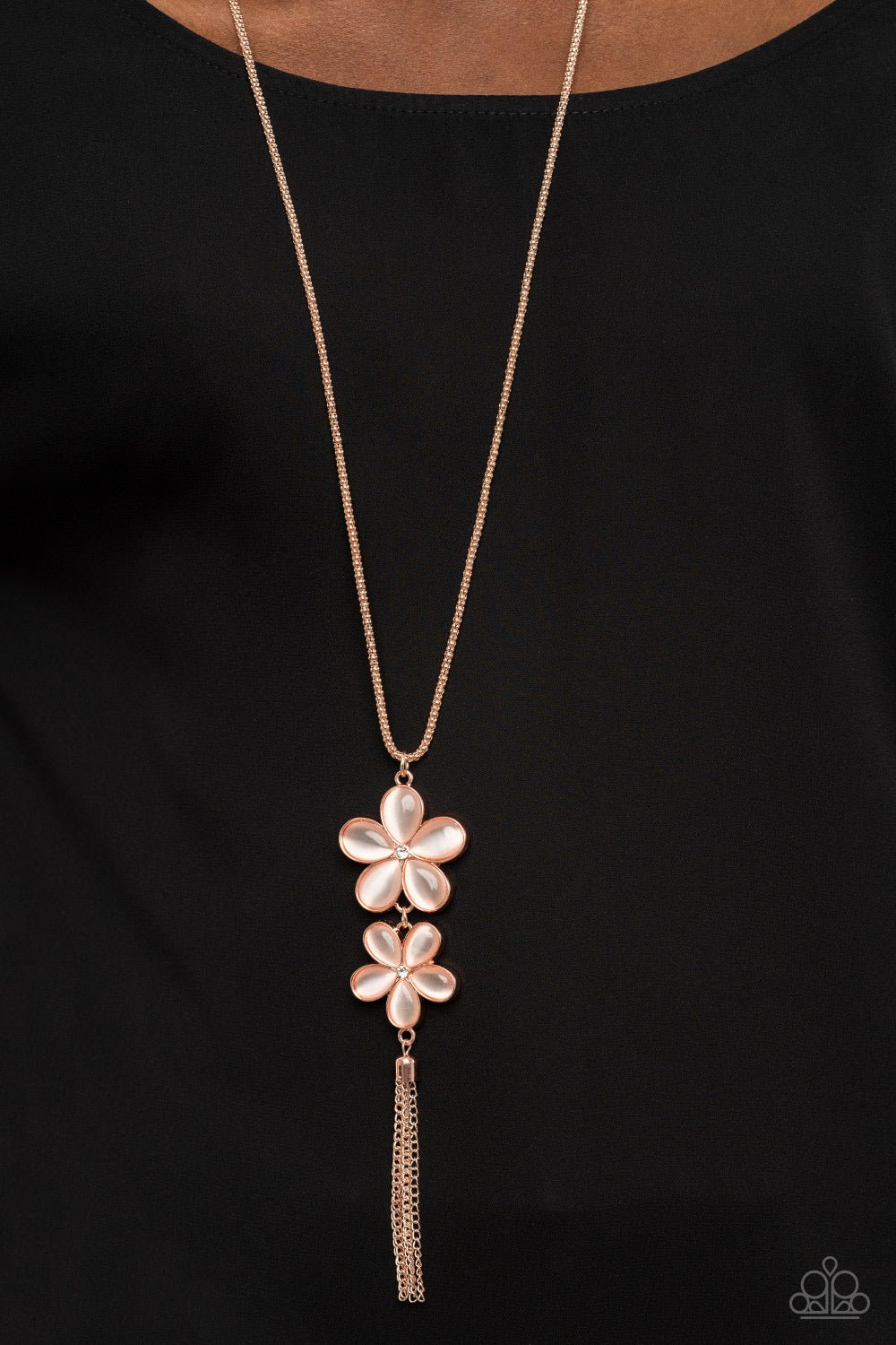 Perennial Powerhouse - rose gold - Paparazzi necklace