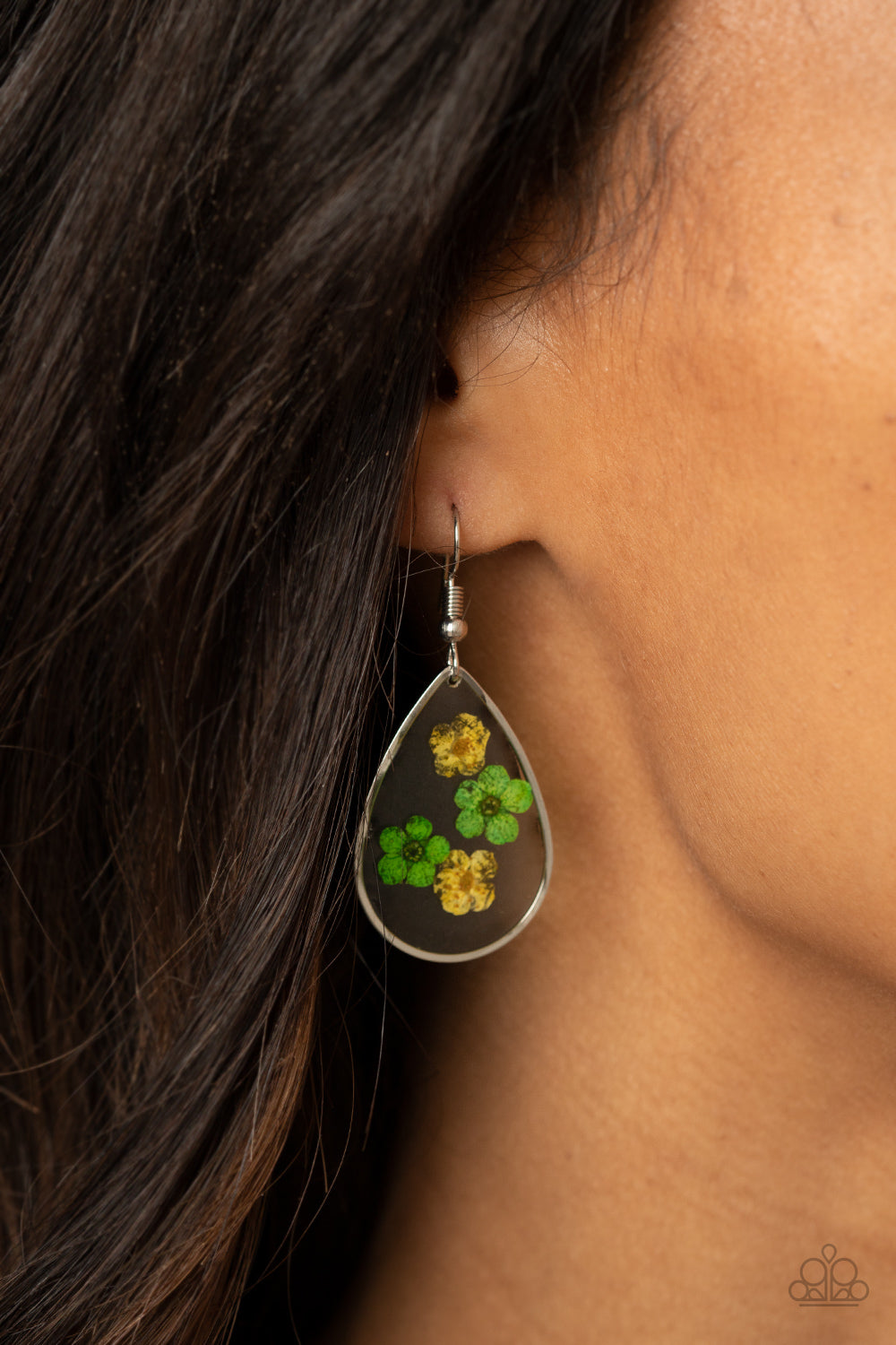 Perennial Prairie - yellow - Paparazzi earrings