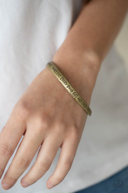 Perfect Present - brass - Paparazzi bracelet