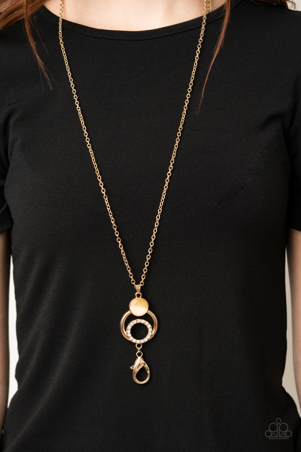 Perfect Prosperity - gold - Paparazzi LANYARD necklace