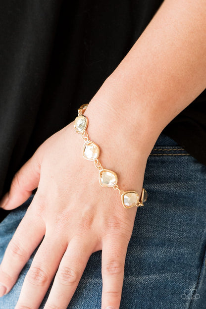 Perfect Imperfection-gold-Paparazzi bracelet