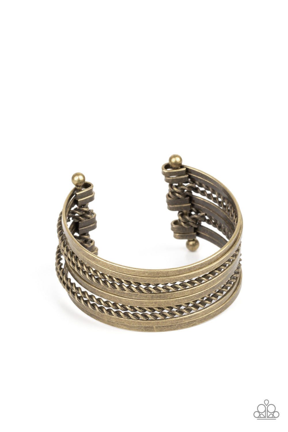 Perfectly Patterned - brass - Paparazzi bracelet