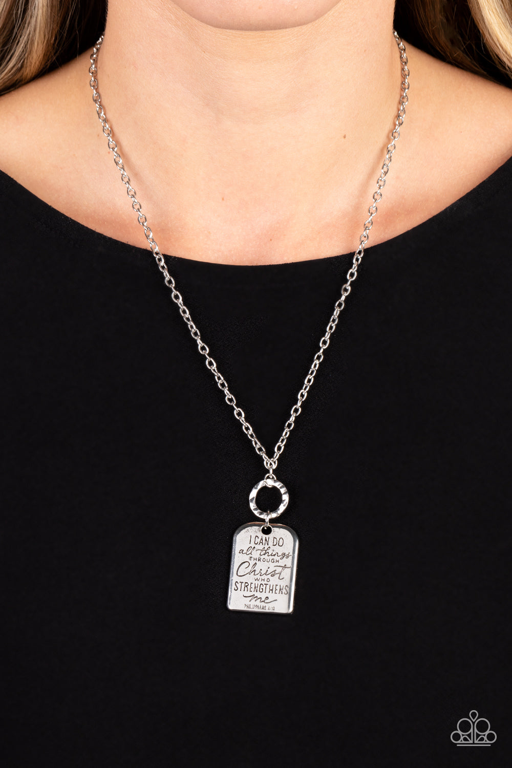 Persevering Philippians - silver - Paparazzi necklace