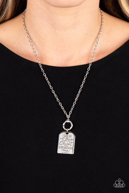 Persevering Philippians - silver - Paparazzi necklace
