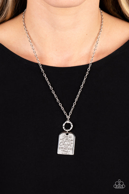 Persevering Philippians - silver - Paparazzi necklace