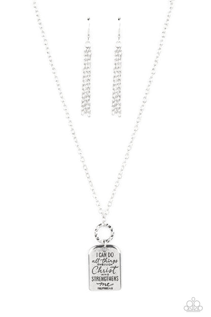 Persevering Philippians - silver - Paparazzi necklace