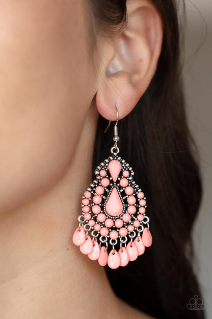 Persian Posh - orange - Paparazzi earrings