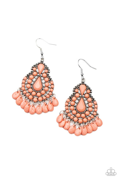 Persian Posh - orange - Paparazzi earrings