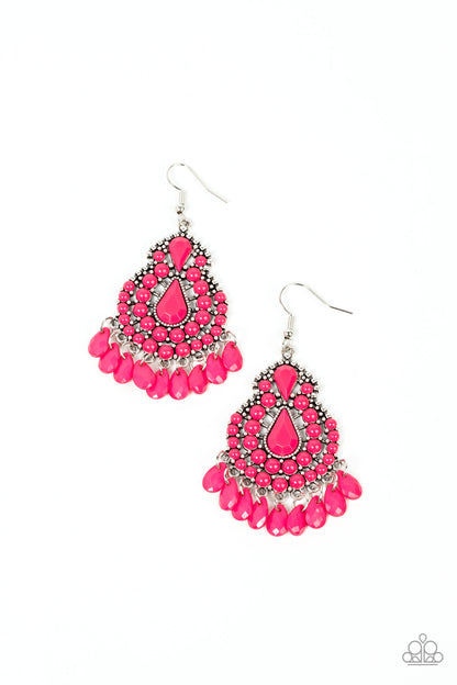 Persian Posh - pink - Paparazzi earrings