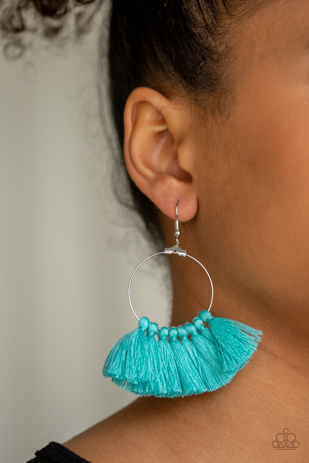 Peruvian Princess-blue-Paparazzi earrings