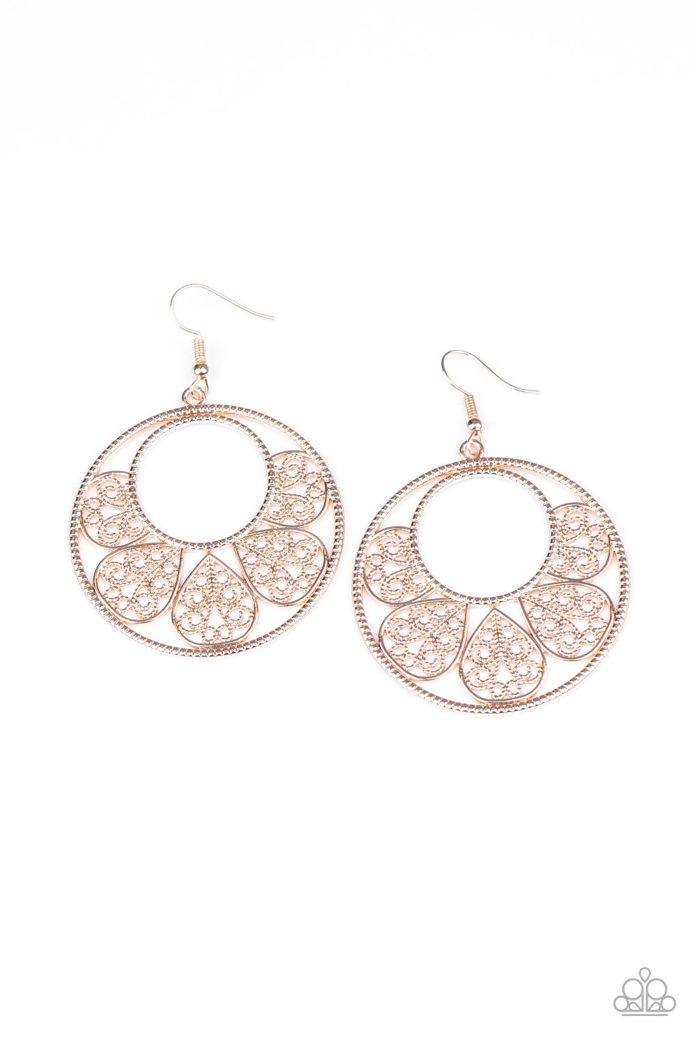 Petal Promenade - rose gold - Paparazzi earrings