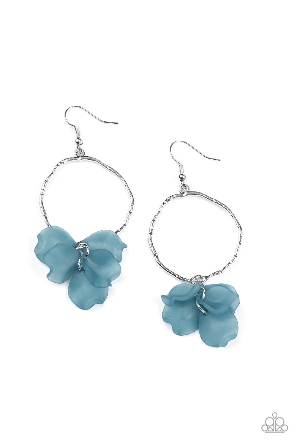 Petals on the Floor - blue - Paparazzi earrings