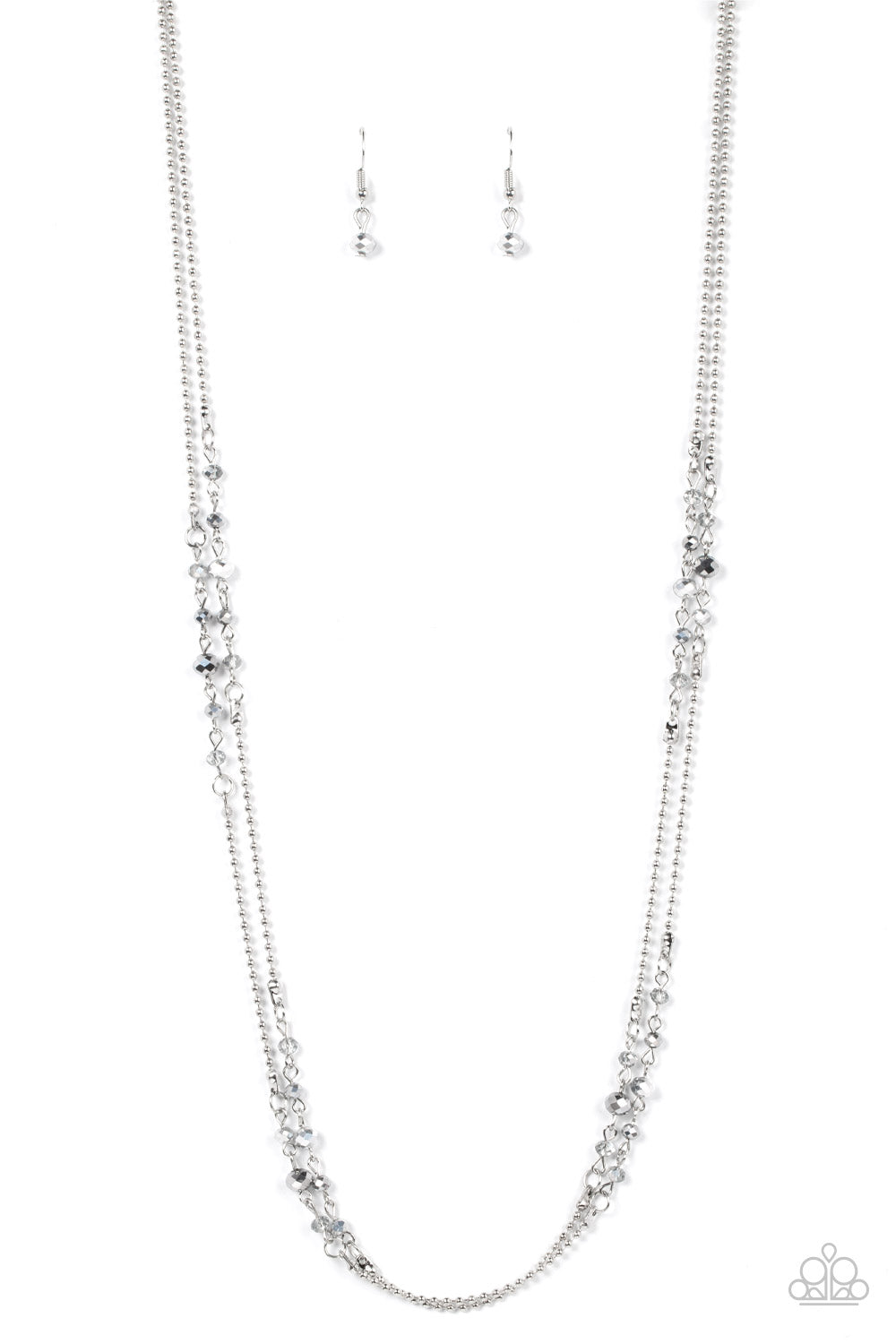 Petitely Prismatic - Silver - Paparazzi necklace