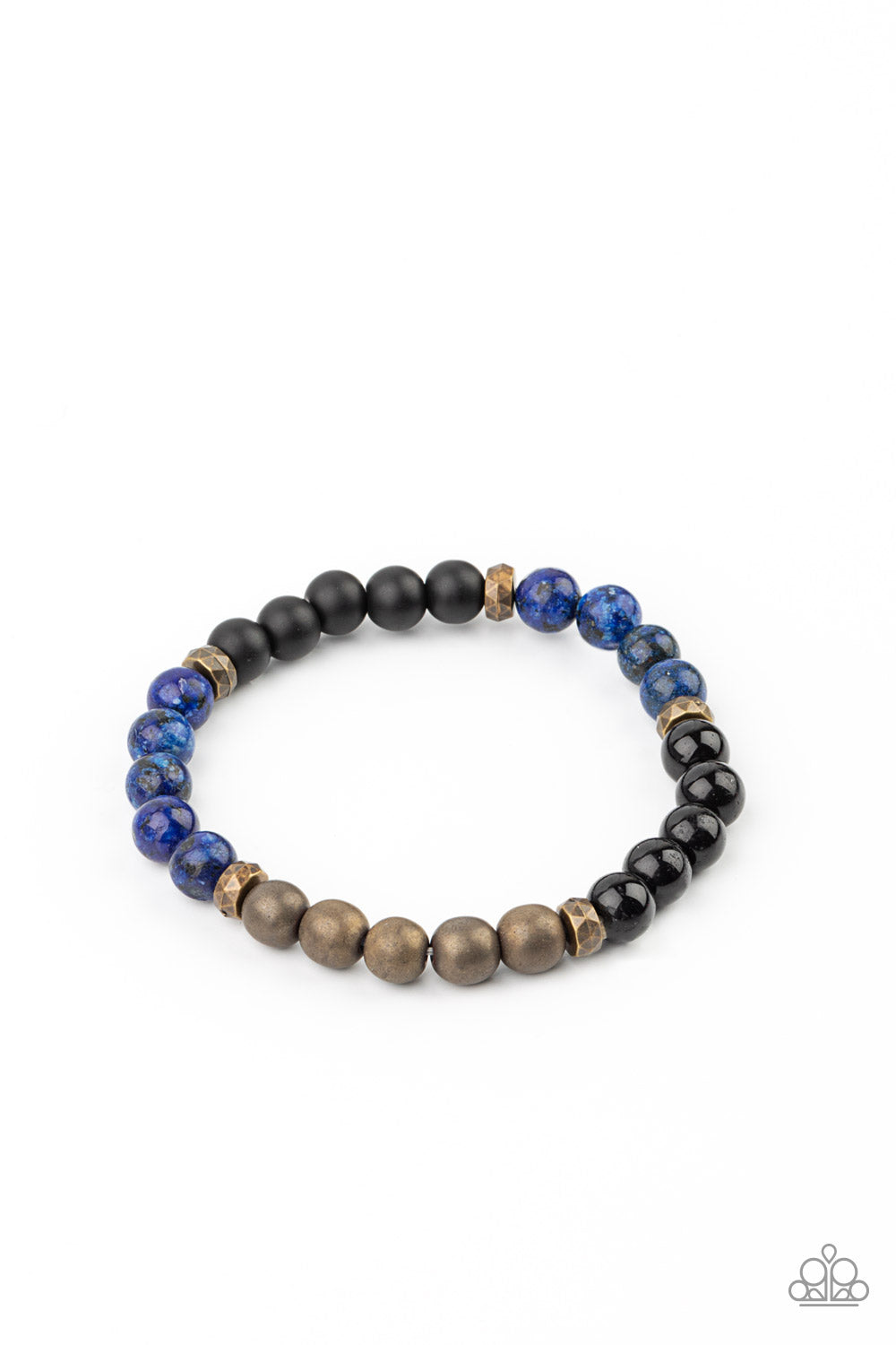 Petrified Powerhouse - blue - Paparazzi bracelet