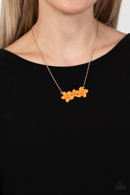 Petunia Picnic - orange - Paparazzi necklace