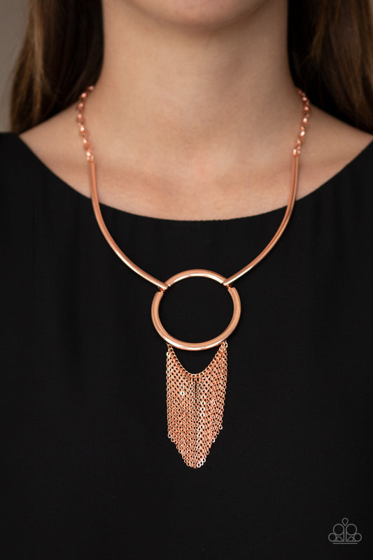 Pharaoh Paradise - copper - Paparazzi necklace
