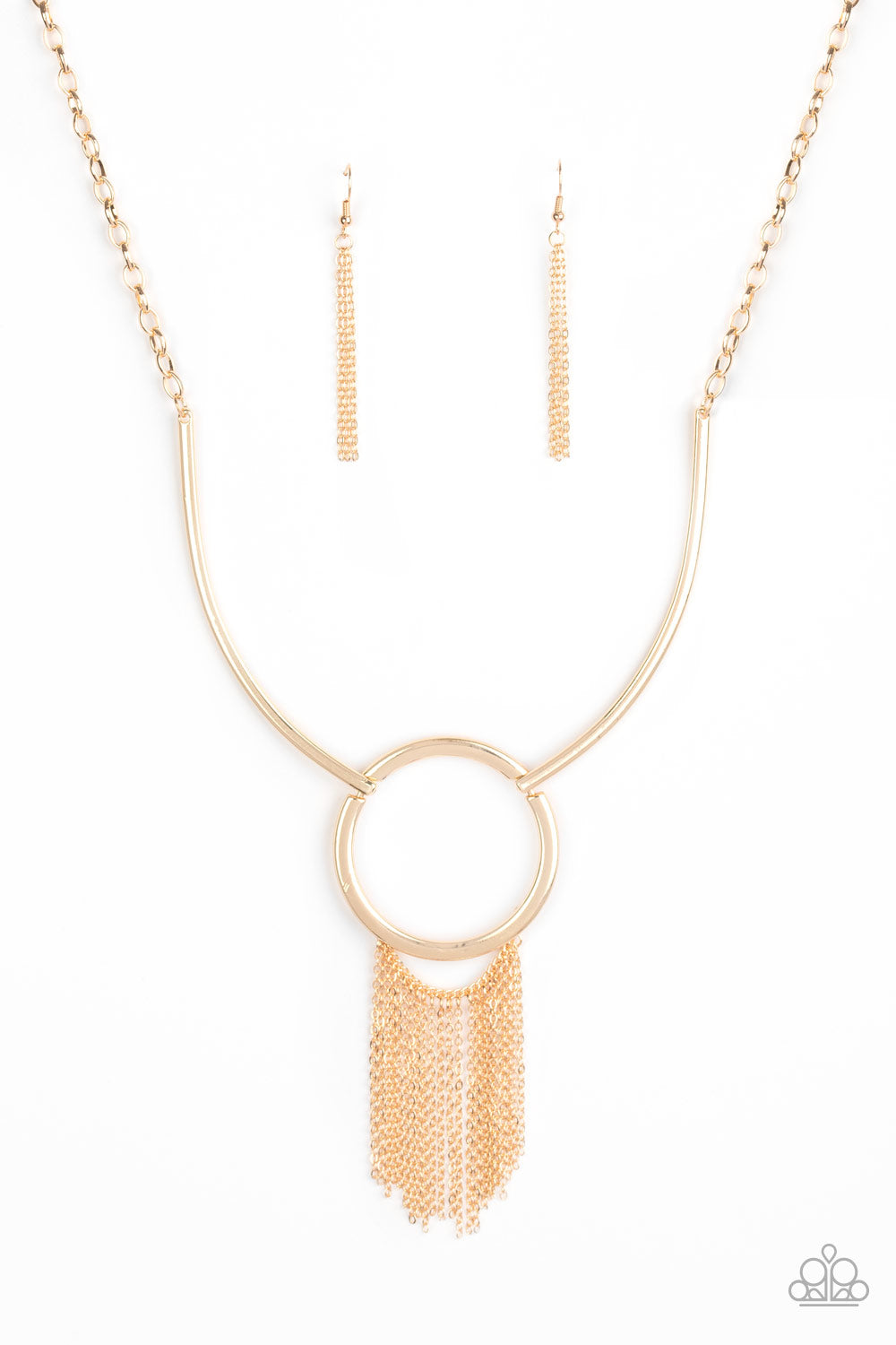 Pharaoh Paradise - gold - Paparazzi necklace