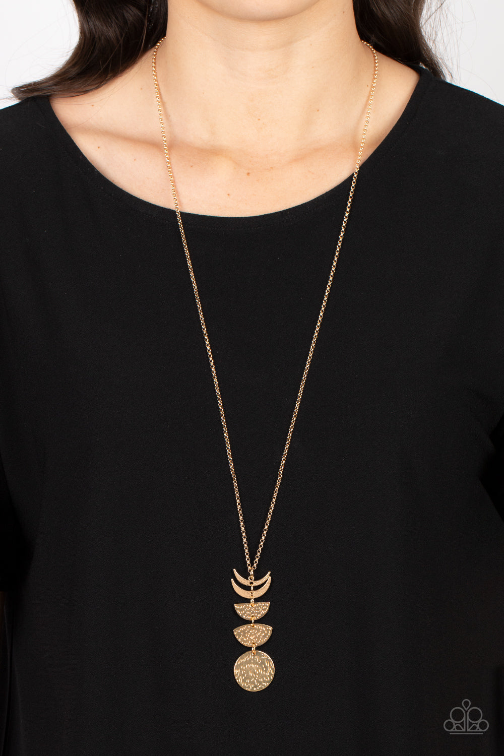 Phase Out - gold - Paparazzi necklace