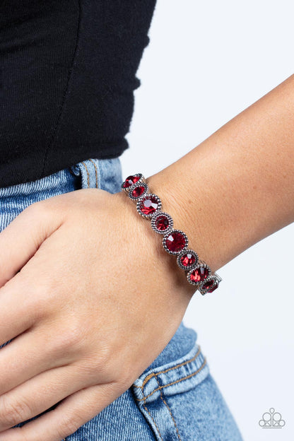 Phenomenally Perennial - red - Paparazzi bracelet